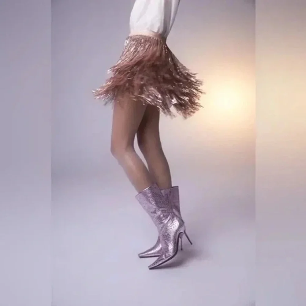 ❄️ Anthropologie | Solid-Color Sheer Tights Sky Various Sizes Available